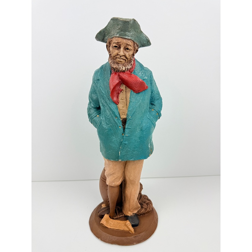 Vintage Tom Clark Abraham Gnome Figurine 1986 Sea Captain Fisherman 14.5 Inch